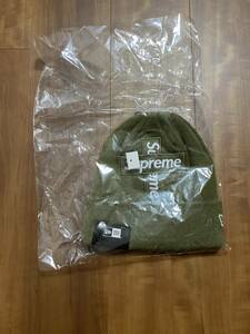 新品未使用 20AW Supreme シュプリーム New Era ニューエラ Cross Box Logo Beanie ビーニー Light Olive オリーブ