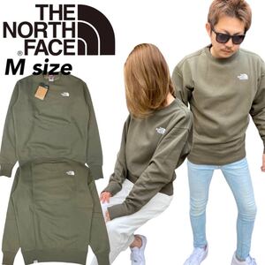 ザ ノースフェイス トレーナー NF0A5IHV プルオーバー 裏起毛 スウェット グリーン Mサイズ THE NORTH FACE UNISEX OVER ES CREW 新品