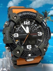 新品 カシオ Casio ジーショック G-SHOCK 腕時計 メンズ アナデジ 20気圧防水 ワールドタイム 耐衝撃構造 ブラック オレンジ