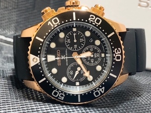 1円 新品 SEIKO セイコー 正規 腕時計 プロスペックス PROSPEX ソーラー腕時計クロノグラフ ラバーベルト 10気圧防水 ジャパンムーブメント