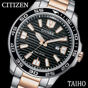 新品 シチズン CITIZEN 正規品 腕時計 ECO-DRIVE エコドライブ カレンダー ステンレスベルト アナログ ソーラーウォッチ 黒 AW1524-84E