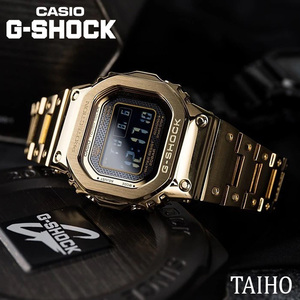 新品 カシオ Casio ジーショック G-SHOCK 腕時計 20気圧防水 電波ソーラー ストップウォッチ ワールドタイム カレンダー メンズ ゴールド