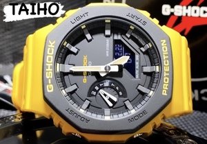 新品 CASIO カシオ G-SHOCK ジーショック 正規品 腕時計 メンズ アナデジ クオーツ ラバー 20気圧防水 イエロー フルオートカレンダー