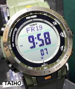 新品 カシオ Casio プロトレック PROTREK 正規品 腕時計 電波ソーラー クライマーライン トリプルセンサー 気圧 高度 温度 登山 PRW-30Y-3