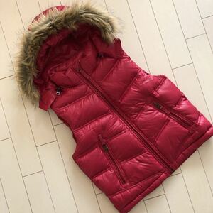 beautiful goods [GapKids] down vest!130 size! down 90% feather 10%! hood & fur removed possibility!