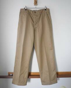 WORKERS（ワーカーズ）　Officer Trousers Vintage Fit Type 2　USMC Khaki　W31
