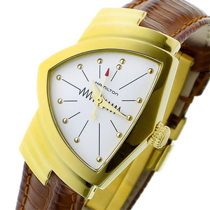 Женские часы Hamilton HAMILTON Ventura Quartz H24101511 White / Gold White, Линия, Гамильтон, Вентура