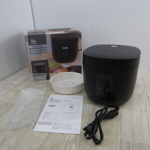 S12264【未使用】東京Deco 多機能炊飯器 4合 マイコン式 マットブラック