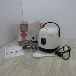 PS01026【未使用】◆2合炊き/保温機能付き【◇】RS-E1330 コンパクト炊飯器　ホワイト 