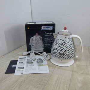 PA01012【ほぼ未使用】デロンギ(DeLonghi) 電気ケトル アイコナ・トリブート セレニタ 1.0L KBO1200J-TSC