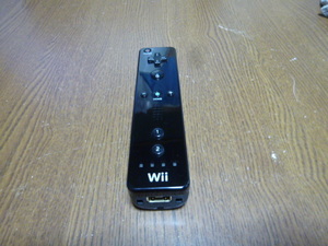 R029《送料無料 即日発送 動作確認済》Wii　リモコン　コントーラ　RVL-003 任天堂　純正　黒　ブラック