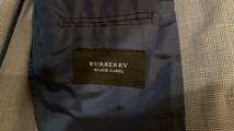 BURBERRY BLACK LABEL バーバリー ブラックレーベル 2Bスーツ ウール&ポリエステル グレー 38R クリーニング済み 美品！_画像4