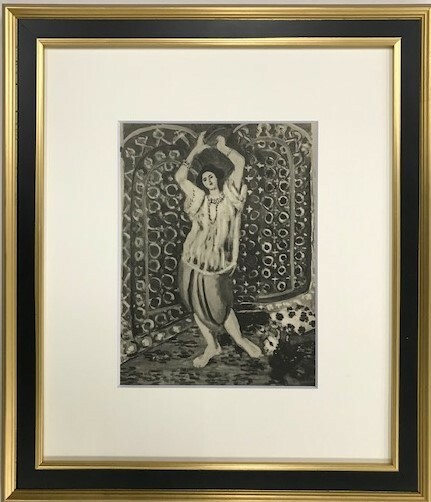 【特価】 　≪　　アンリ・マチス　　≫　　 コロタイプ版画 　　 DANCER WITH TAMBOURINE 　　 1935年 　 HENRI MATISSE