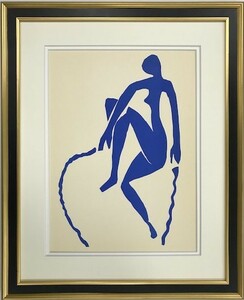 【特価】　 ≪　　アンリ・マティス　　≫ 　　オリジナルリトグラフ【石版画】　 　　NUS BLEUS-Ⅴ　　　 1958年 　　　HENRI MATISSE