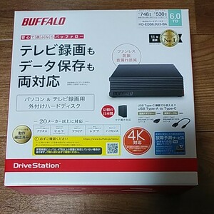 バッファロー 外付けHDD 6TB HD-EDS6.0U3-BA BUFFALO ①