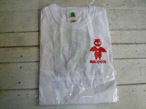 @ new goods unused T-shirt Aomori EXPO *88 size M red earth . Showa Retro that time thing 