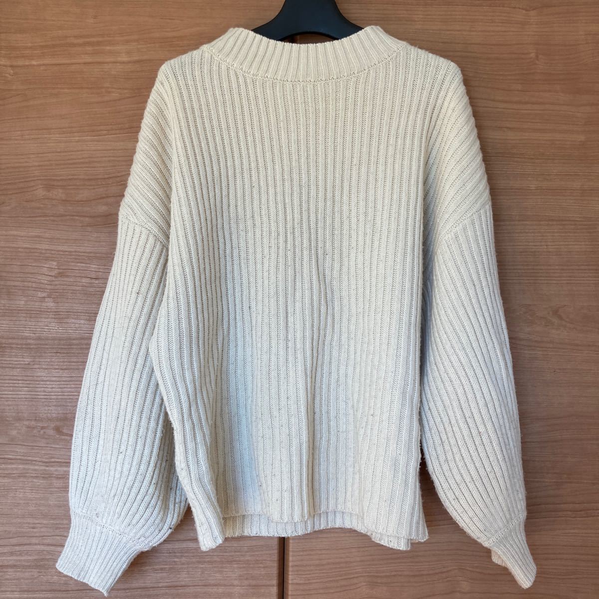 Yクラネ CLANE ニット リブ 編み ざっくり ドット ニットセーター