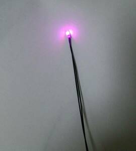  trial for pink color chip LED resistance * electric wire attaching 1 pcs α