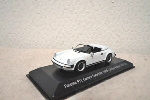  Porsche 911 Carrera S Speed Ster 1989 1/43 миникар белый 