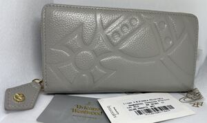 ヴィヴィアン ウエストウッド レザー 長財布 ライトグレー 未使用