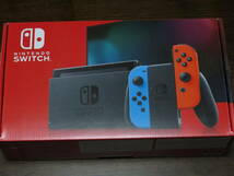 Nintendo Switch 本体 (ニンテンドースイッチ) Joy-Con(L) ネオンブルー/(R) ネオンレッド ◆新品・未開封_画像1