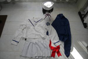 【男の娘コスプレ衣装】ガールズパンツァー ガルパン お銀 珍品本物制服改造中古 カット済ウィック付 男性用M~LサイズT160W80~85程度