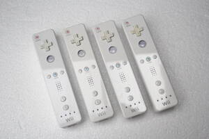 Wiiリモコンまとめて4個セット RVL-003 任天堂純正/動作品