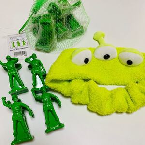 リトルグリーンメン ヘアバンド グリーンアーミーメン クリップ
