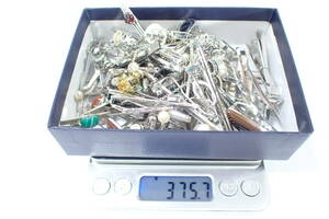 66861 SILVER 銀製925 純銀 SV 大量 まとめて 約375g オパール 真珠 パール カラーストーン ネクタイピン カフス タイタック 等 