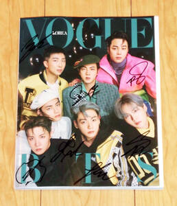 BTS(防弾少年団)◆韓国雑誌「VOGUE」(2022年1月号)◆直筆サイン