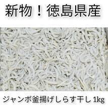 １円スタート【新物 特大ジャンボ 釜揚げしらす干し１ｋｇ】徳島県産 大容量 業務用 しっとり食感 海鮮丼/しらす丼/おにぎり/パスタ/ピザ！_画像1