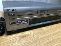 SONY◆ソニー Hi8+VHS ビデオデッキ WV-H5◆8mmビデオデッキ 8mm再生確認_画像3