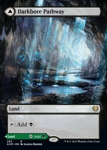 MTG ■土地/英語版■ 《闇孔の小道/Darkbore Pathway》▲拡張アート▲カルドハイム　KHM