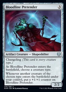 MTG ■無/英語版■ 《血統詐称者/Bloodline Pretender》★FOIL★カルドハイム　KHM