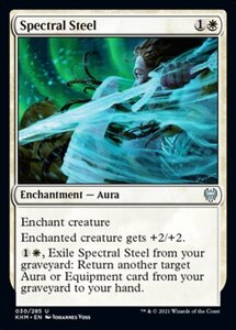 MTG ■白/英語版■ 《霊体の鋼/Spectral Steel》★FOIL★カルドハイム　KHM