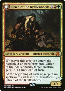 MTG ■金/英語版■ 《 爪の群れのウルリッチ/Ulrich of the Krallenhorde》異界月 EMN