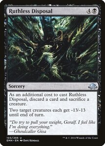 MTG ■黒/英語版■ 《 無情な処分/Ruthless Disposal》★FOIL★ 異界月 EMN