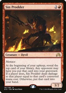 MTG ■赤/英語版■ 《罪を誘うもの/Sin Prodder》 イニストラードを覆う影 SOI