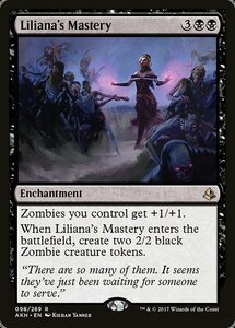 MTG ■黒/英語版■ 《死の権威、リリアナ/Liliana, Death's Majesty》アモンケット AKH