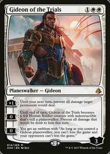 MTG ■白/英語版■ 《試練に臨むギデオン/Gideon of the Trials》アモンケット AKH