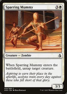 MTG ■白/英語版■ 《演習ミイラ/Sparring Mummy》★FOIL★ アモンケット AKH