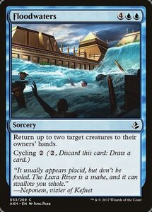 MTG ■青/英語版■ 《大水/Floodwaters》★FOIL★ アモンケット AKH