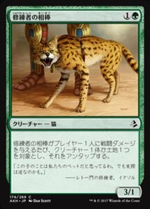 MTG ■緑/日本語版■ 《修練者の相棒/Initiate's Companion》アモンケット AKH