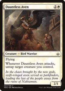 MTG ■白/英語版■ 《不屈のエイヴン/Dauntless Aven》破滅の刻 HOU