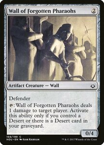 MTG ■無/英語版■ 《忘れられた王族の壁/Wall of Forgotten Pharaohs》破滅の刻 HOU