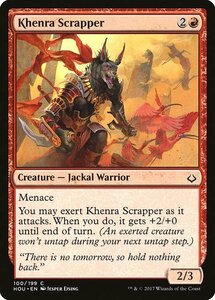 MTG ■赤/英語版■ 《ケンラの潰し屋/Khenra Scrapper》破滅の刻 HOU