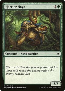 MTG ■緑/英語版■ 《侵略ナーガ/Harrier Naga》破滅の刻 HOU