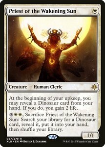 MTG ■白/英語版■ 《覚醒の太陽の神官/Priest of the Wakening Sun》イクサラン XLN