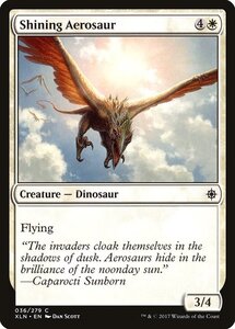 MTG ■白/英語版■ 《輝くエアロサウルス/Shining Aerosaur》★FOIL★ イクサラン XLN