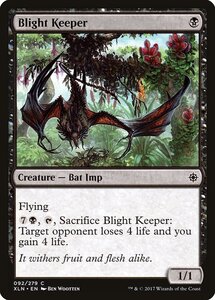 MTG ■黒/英語版■ 《立ち枯れの守り手/Blight Keeper》★FOIL★ イクサラン XLN